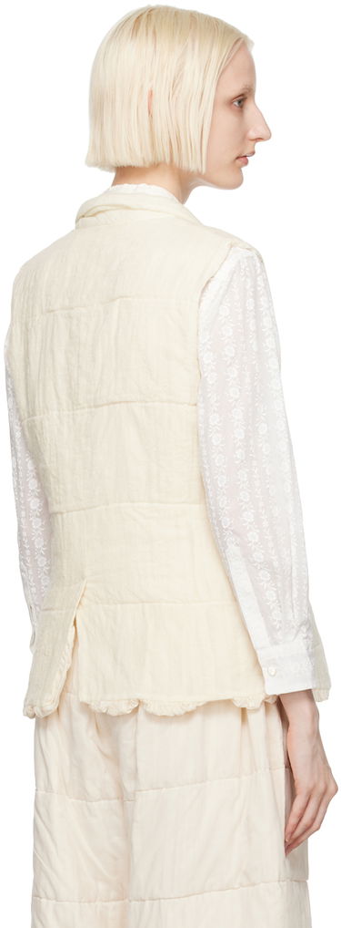 Vest Comme des Garçons Comme Des Garçons Notched Lapel Vest Hvid | TN-V001-051, 2