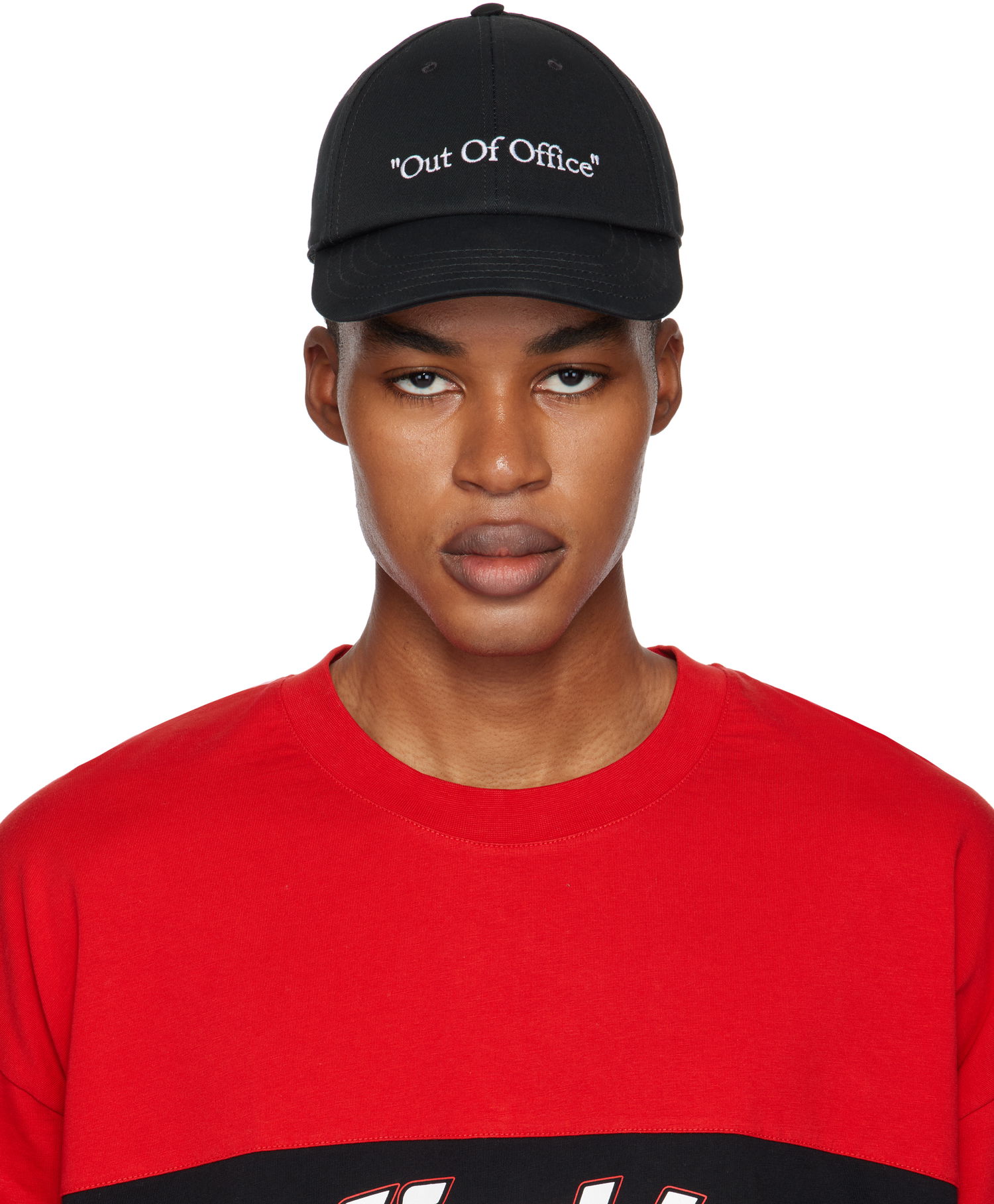 Kasket Off-White 'Out Of Office' Cap Sort | OMLB069F24FAB0091001, 0