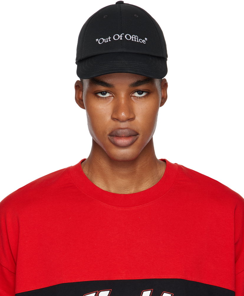 Kasket Off-White 'Out Of Office' Cap Sort | OMLB069F24FAB0091001