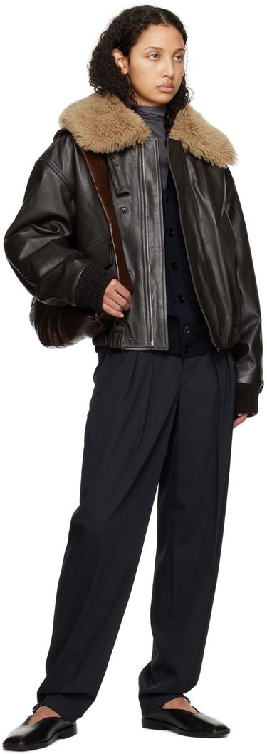 Bukser LEMAIRE LEMAIRE Pleated Trousers Sort | PA1084 LF1210, 3