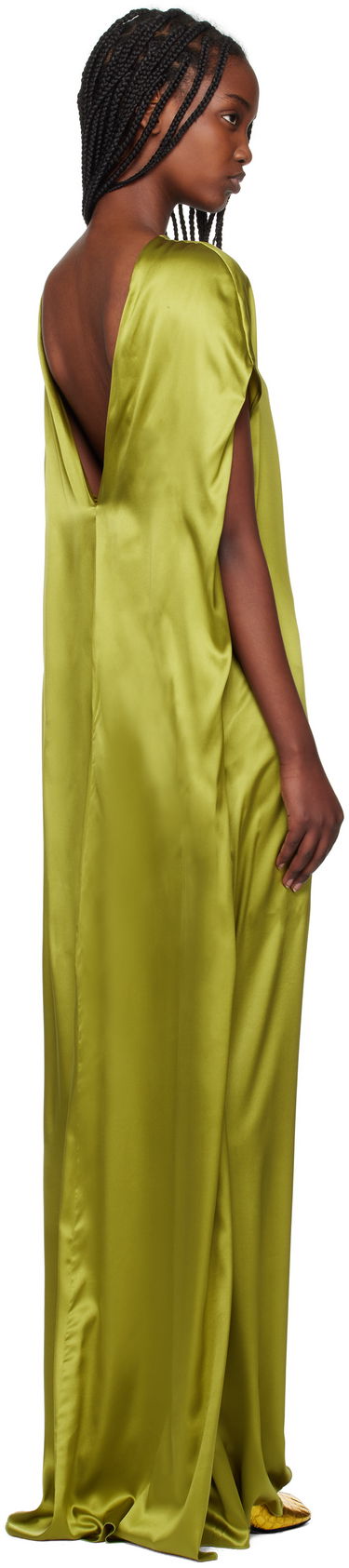 Kjole Dries Van Noten Dries Van Noten Silk Floor Length Dress Grøn | 251-011035-1032, 2