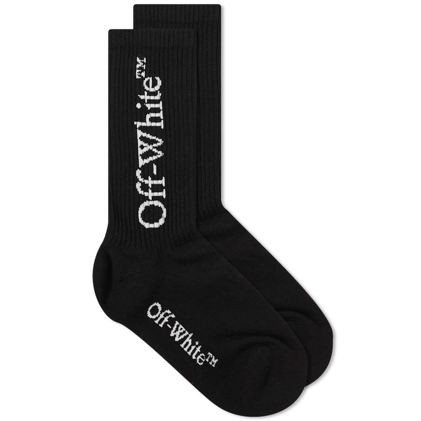 Sokker Off-White Mid Bookish Calf Socks Sort | OWRA035C99KNI0011001