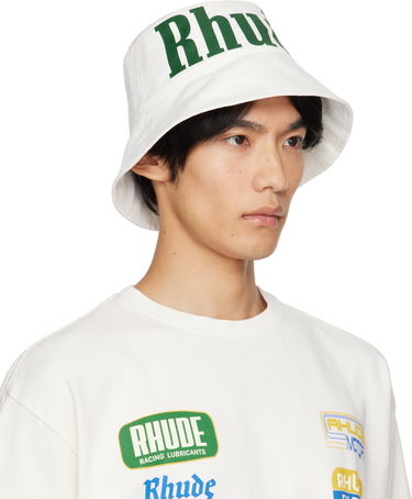 Hat Rhude Logo Bucket Hat Mørkeblå | RHPF25HA02747, 3