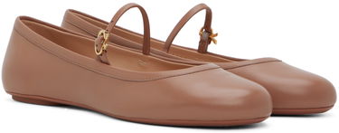Sneakers og sko Gianvito Rossi Carla Ballerina Flats Beige | G22223.05GOM.NAP, 3