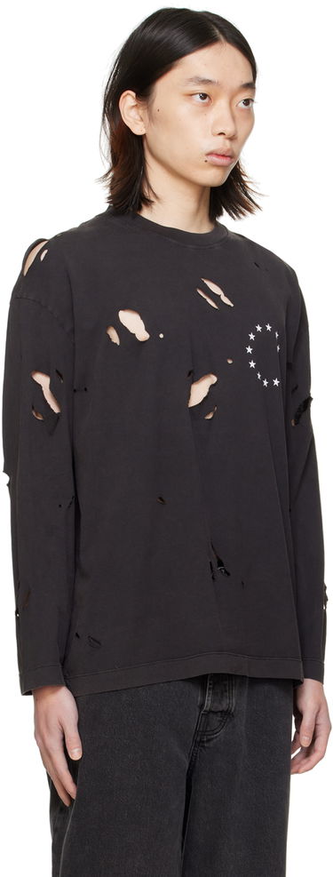 T-shirt Études Études Spirit Europa Destroyed Long Sleeve T-Shirt Sort | E24MM180A00895, 1