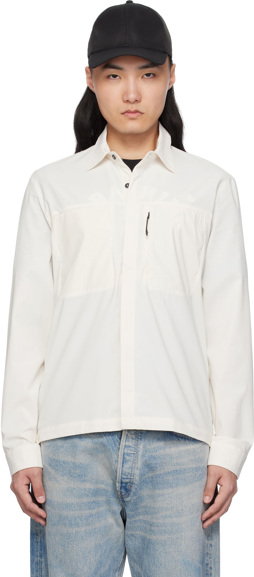 Skjorte The North Face The North Face LIGHTRANGE Long-Sleeve Shirt Hvid | NF0A8B53