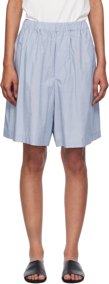 Shorts Baserange Baserange Claude Striped Relaxed Shorts Blå | SSCL-PO-AU25, 0