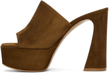 Sneakers og sko Gianvito Rossi Suede Platform Mules Brun | G16990.70RIC.CAM, 2