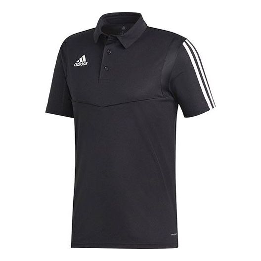 Polo skjorte adidas Originals Side Stripe Short Sleeve Polo Shirt Sort | DT5411