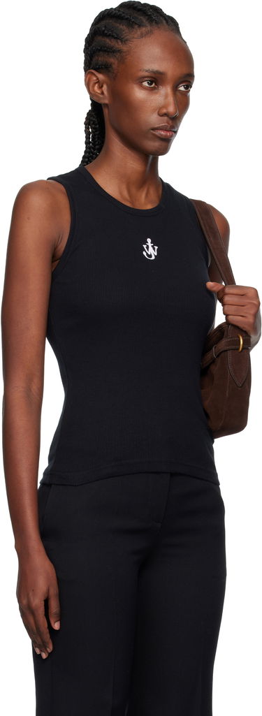 Tanktop JW Anderson JW Anderson Anchor Logo Ribbed Tank Top Sort | JO0248-PG1717, 4