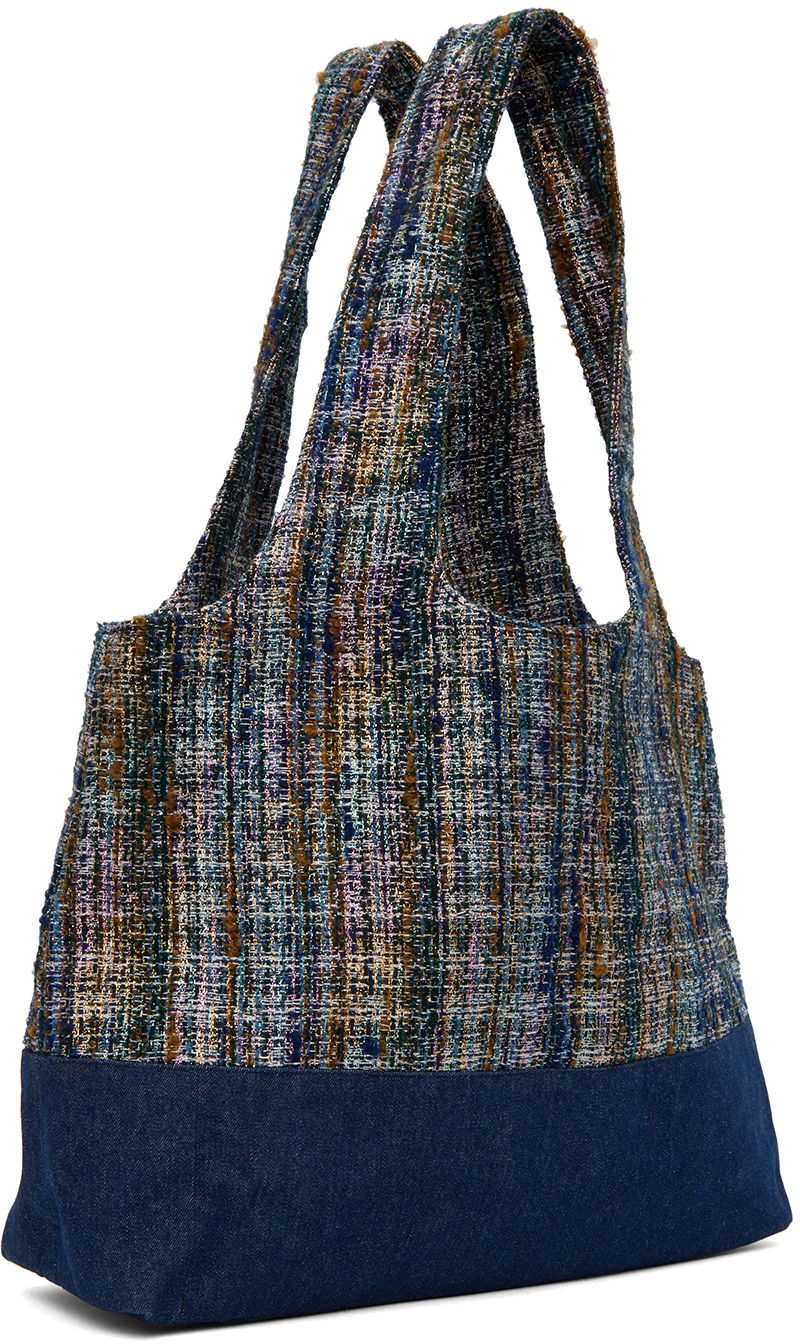 Mulepose Anna Sui Anna Sui Tweed & Denim Tote Flerfarvet | 1024B90,, 1