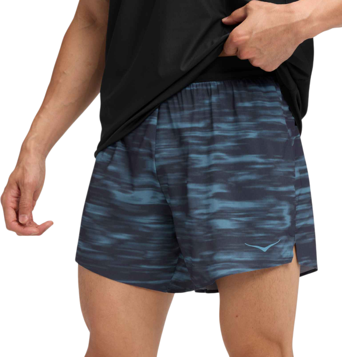 Shorts Hoka One One Hoka Glide 5" Shorts with Brief Blå | 1176971p-bblr, 0