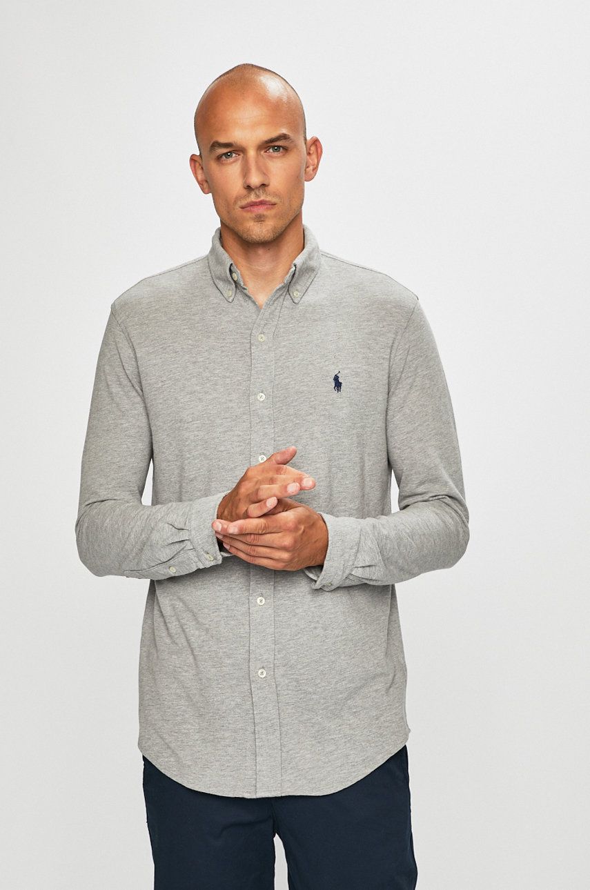 Skjorte Polo by Ralph Lauren Featherweight Mesh Shirt Grå | 710654408019, 0