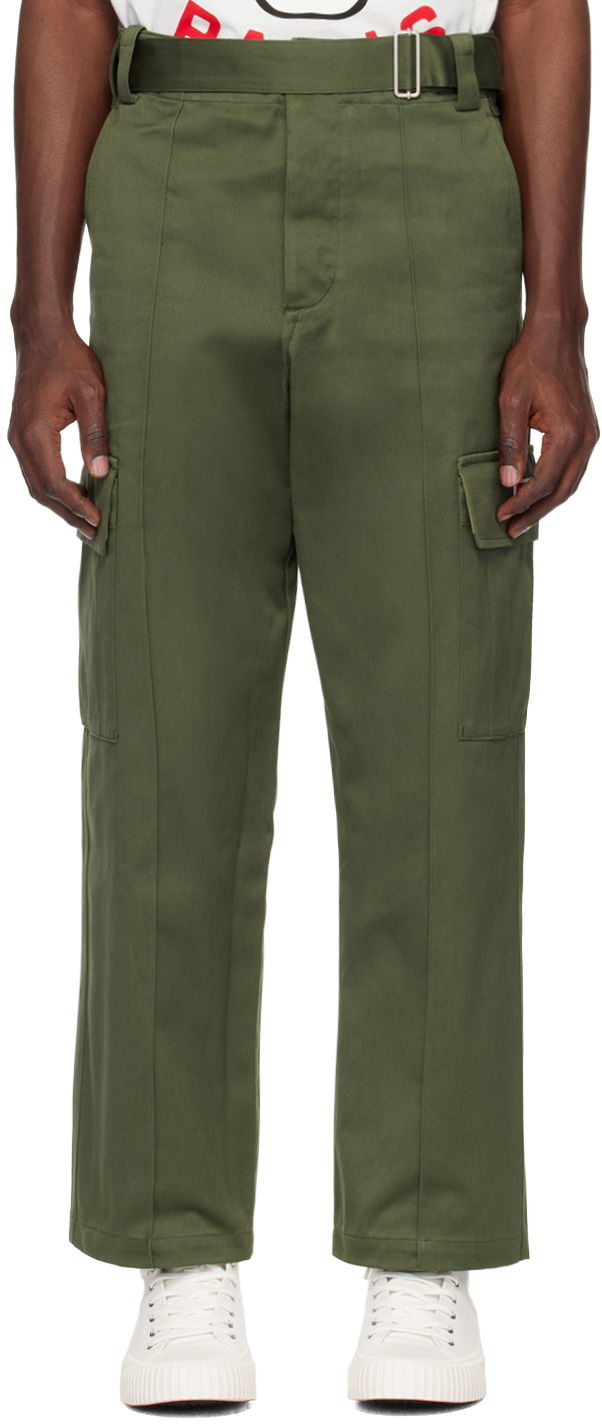 Cargo bukser KENZO Green Belted Cargo Pants Grøn | FE58PA3759GF