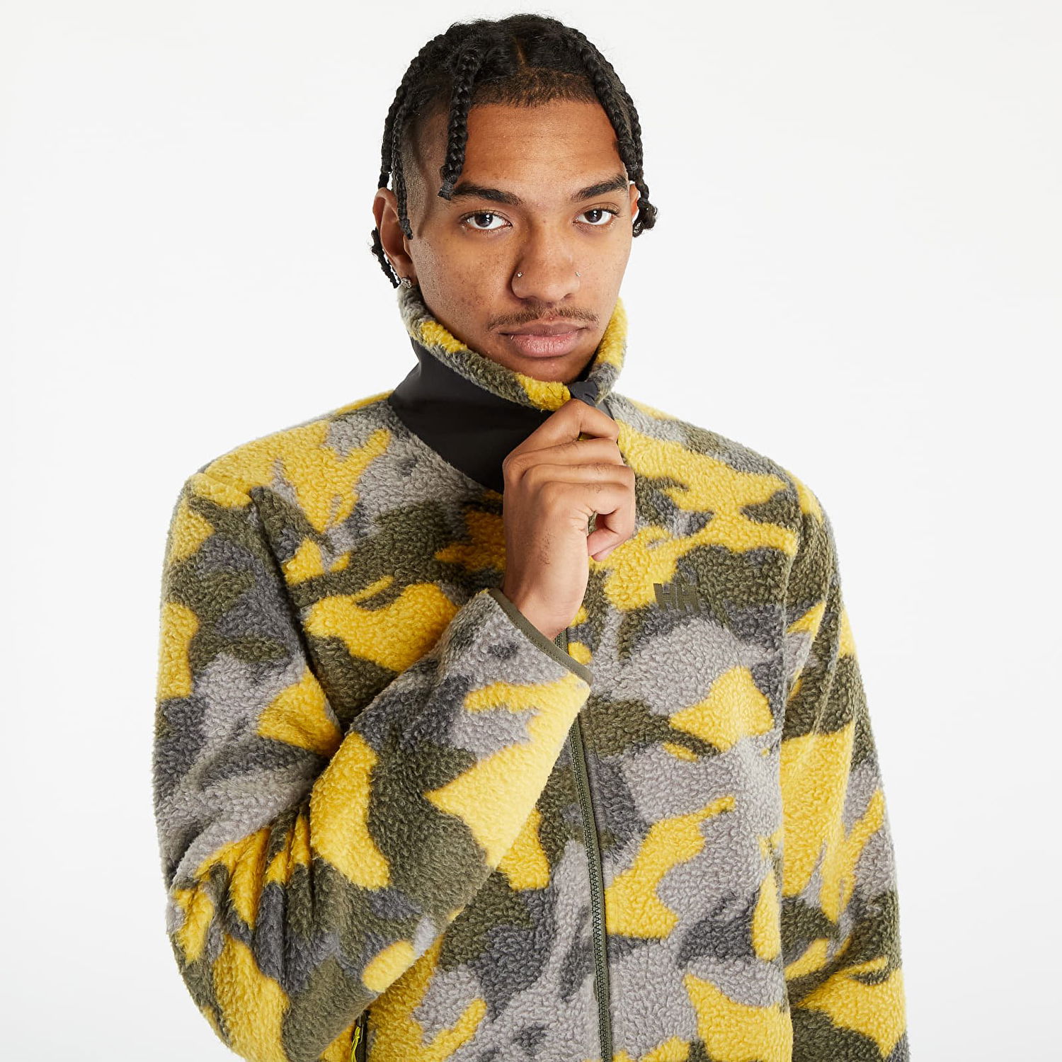 Jakke Helly Hansen Panorama Printed Pile Jacket Gul | 49512-452, 1
