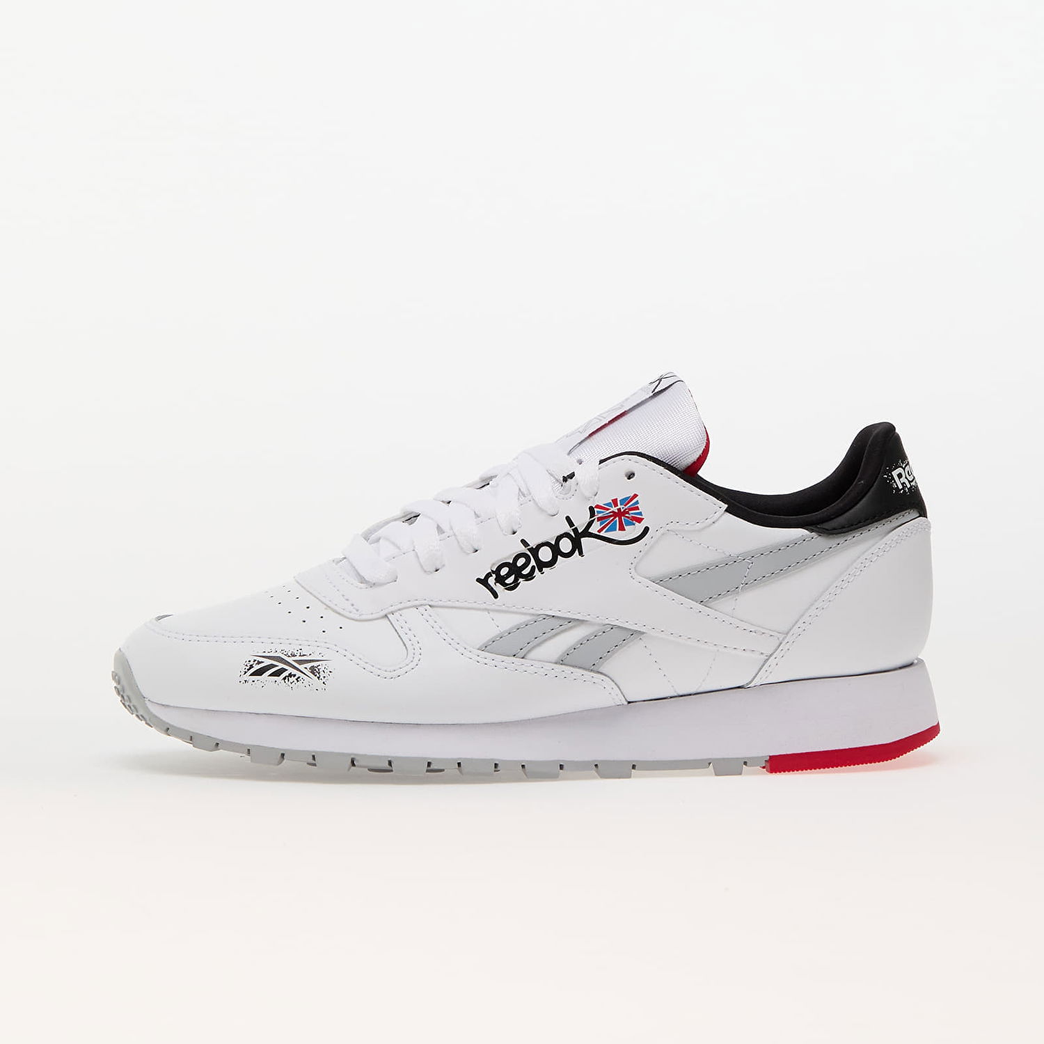 Sneakers og sko Reebok Classic Leather Ftw White/ Core Black/ Vector Red Hvid | 100075003, 0