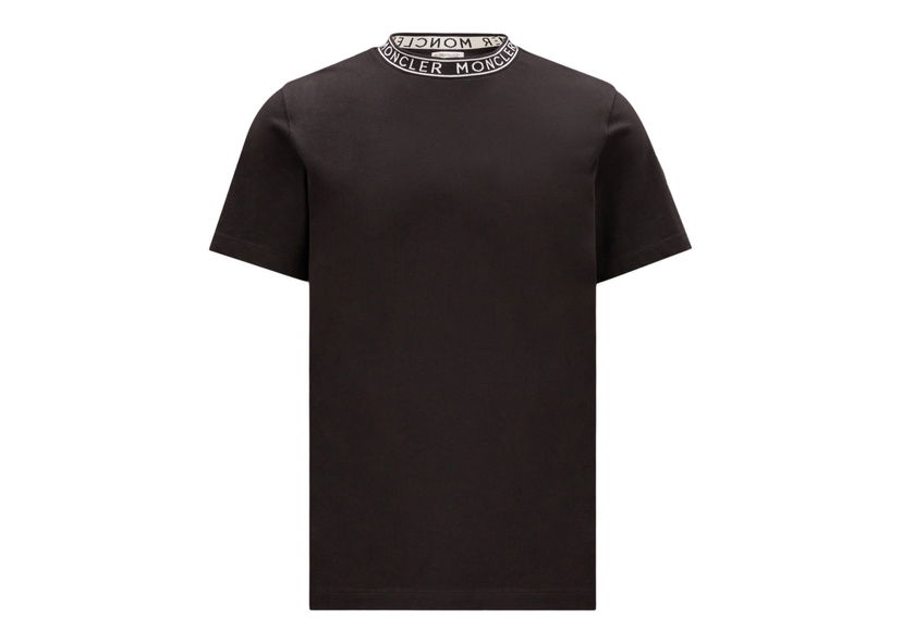 T-shirt Moncler Logo Collar T-Shirt Sort | I10918C000128390T999