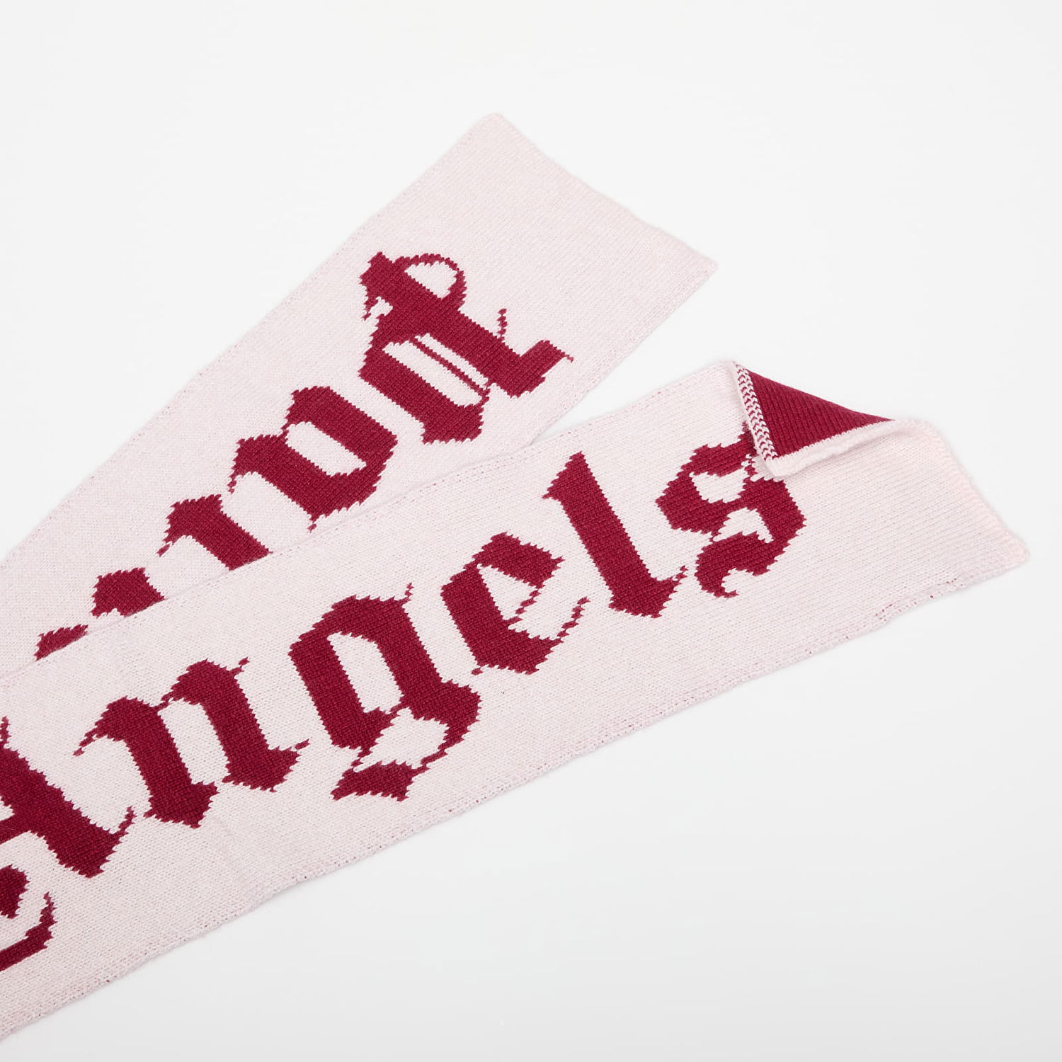 Tørklæde Palm Angels Palm Angels Kids Logo Knit Scarf Lyserød | PGMA008F25KNI0013B27, 1
