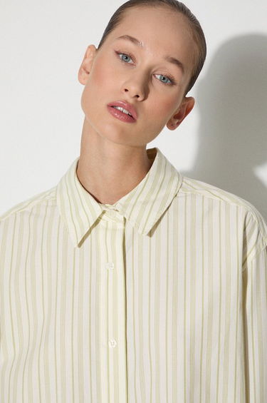 Skjorte Samsoe Samsoe Samsøe Samsøe SALOVAR Relaxed Fit Shirt Beige | F24200110, 4