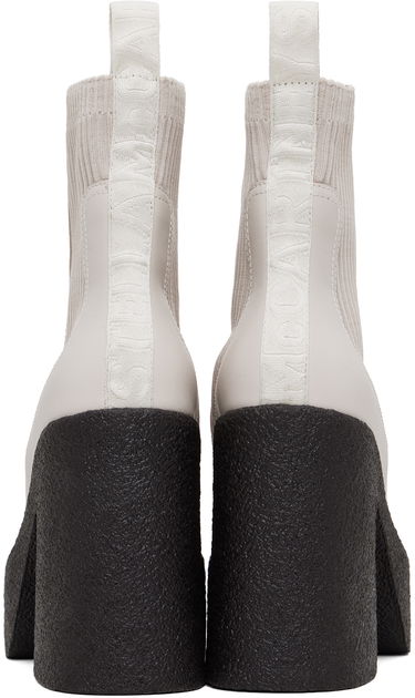 Sneakers og sko Stella McCartney Skyla Heeled Sock Boots Hvid | 810440E00195, 1