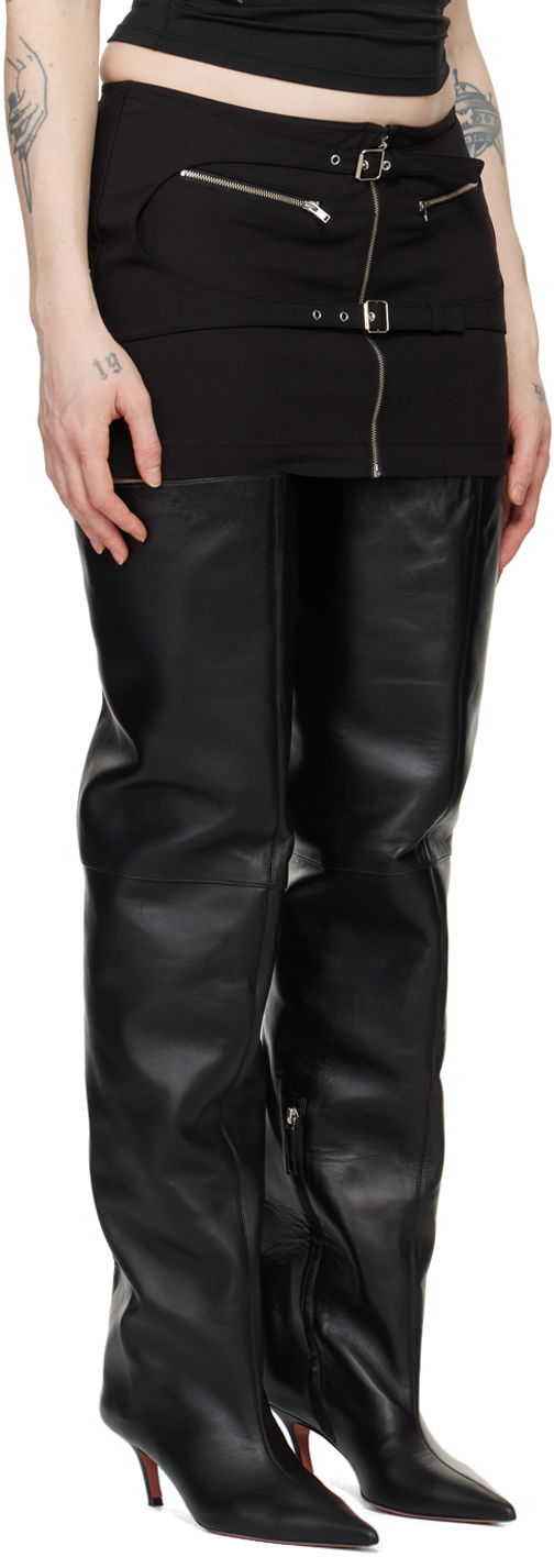 Nederdel Miaou Miaou Gianna Layered Miniskirt Sort | 4063TWBLK, 1