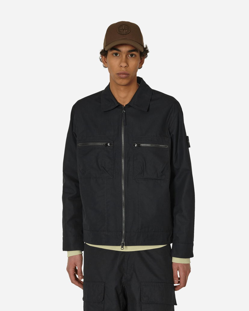 Sweatshirt Stone Island Ghost Piece Overshirt Sort | 8015432F1 V0029