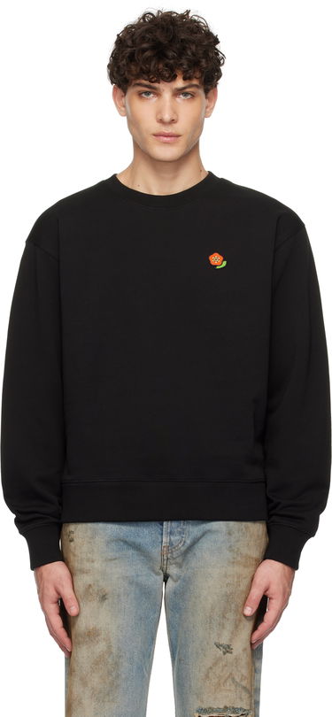 Sweatshirt KENZO Embroidered Flower Sweatshirt Sort | FF55SW2654MF, 0