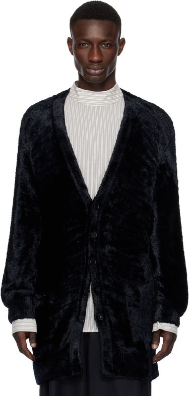 Sweater Dries Van Noten Dries Van Noten Viscose Knit Cardigan Sort | 251-021215-1707, 0