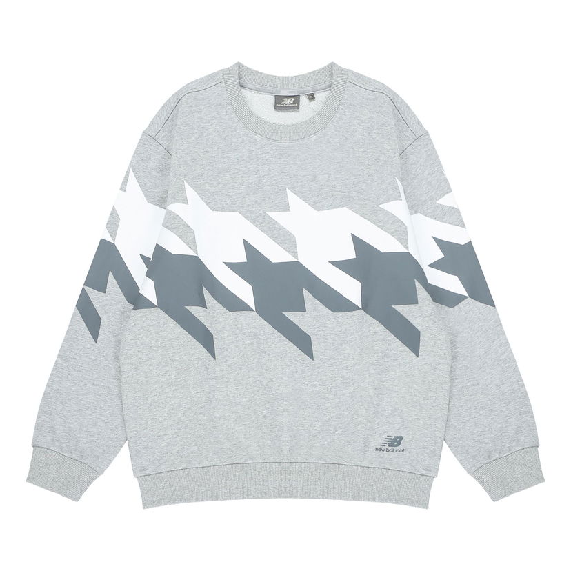 Sweatshirt New Balance Houndstooth Sweatshirt Grå | 5CC37253-MGR