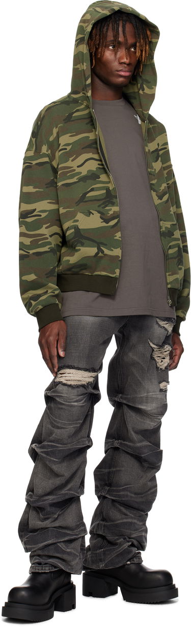 Jeans We11done We11done Distressed Wrinkled Straight Leg Jeans Grå | WD-DP0-25-319-M-BK, 3