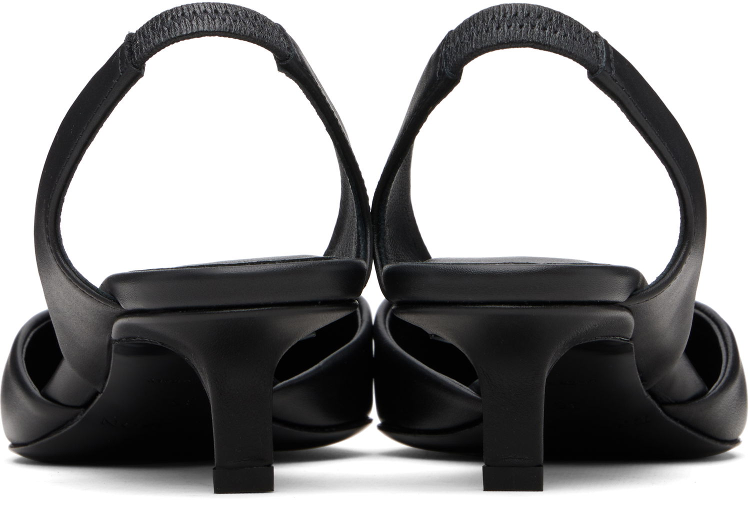 Skopleje Loulou de Saison Loulou de Saison Akila LDS Leather Slingback Heels Sort | AKILA LDS, 1