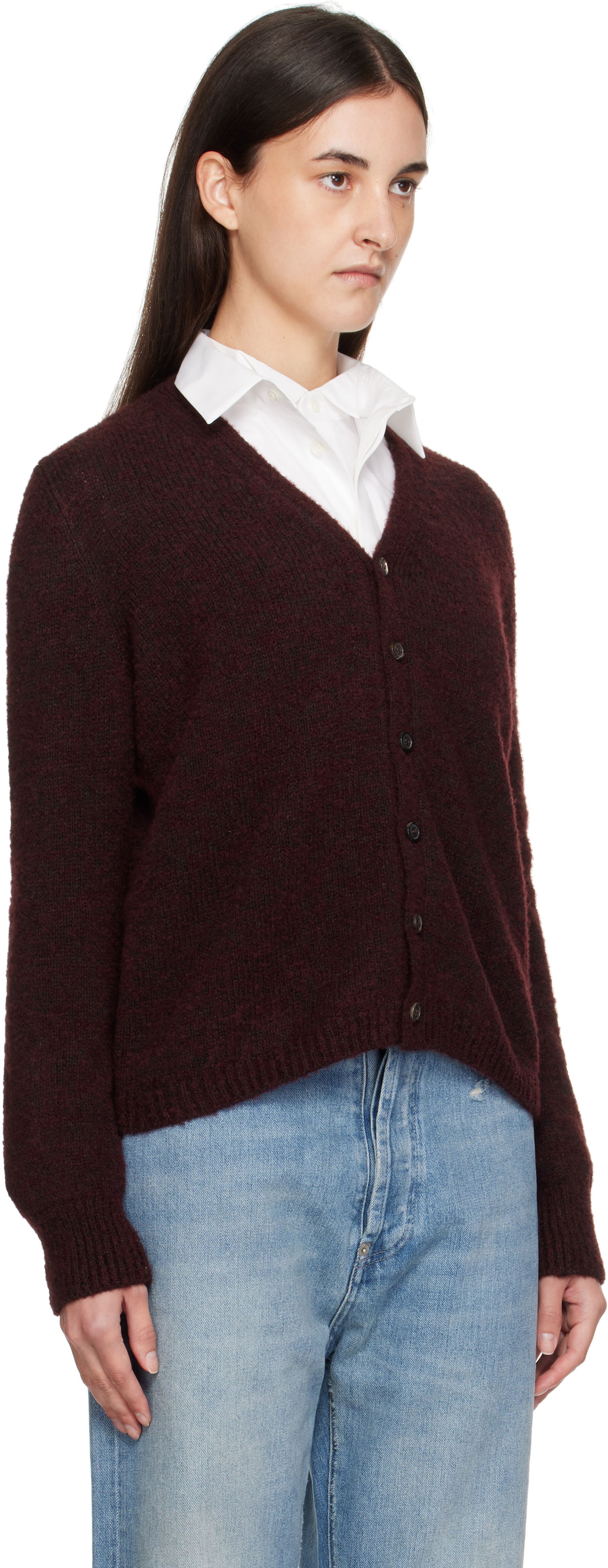 Sweater Maison Margiela Maison Margiela Wool Cardigan Bourgogne | S51HP0023 M13154, 1