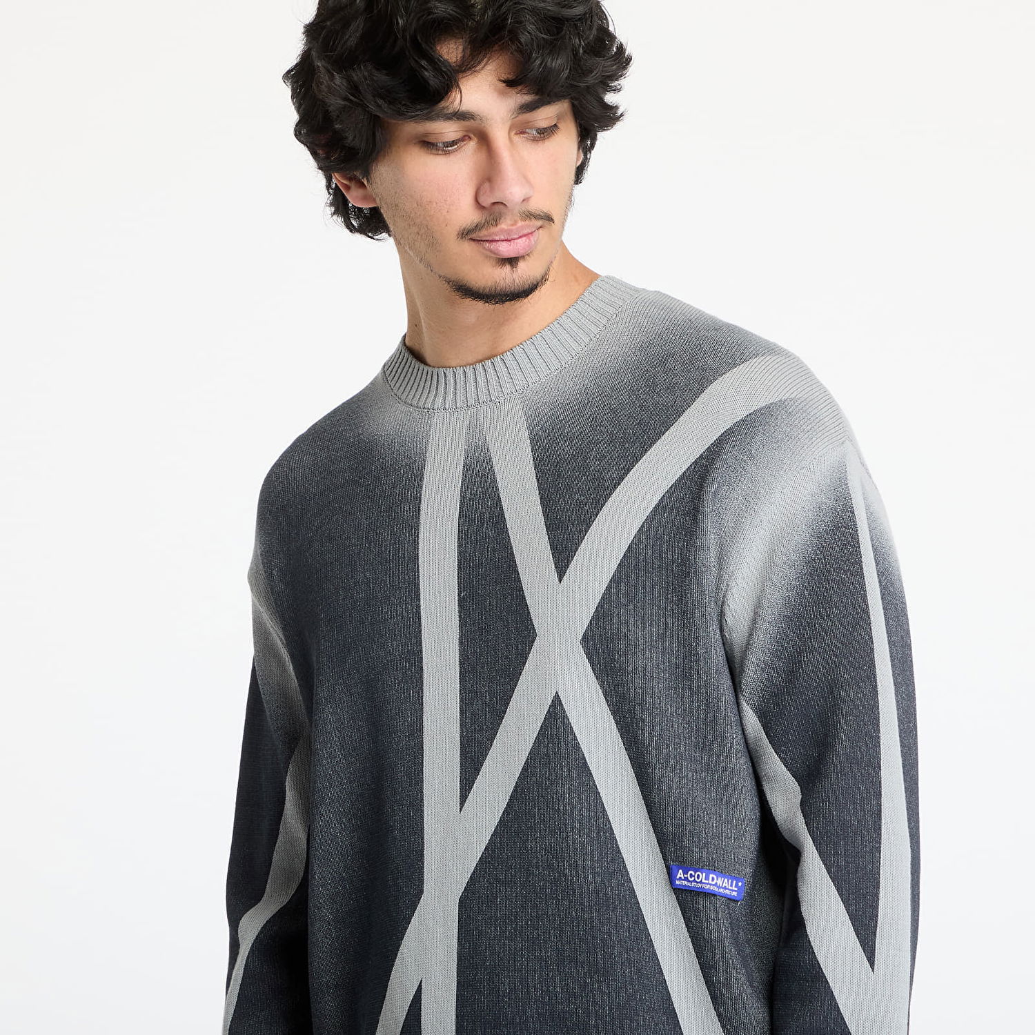 Sweater A-COLD-WALL* A-COLD-WALL* Antenna Knit Sweater Grå | ACWMK196 Black, 1
