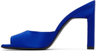 Tøj The Attico Attico Kaia Satin Heeled Sandals Blå | 227WS228 TV07, 2