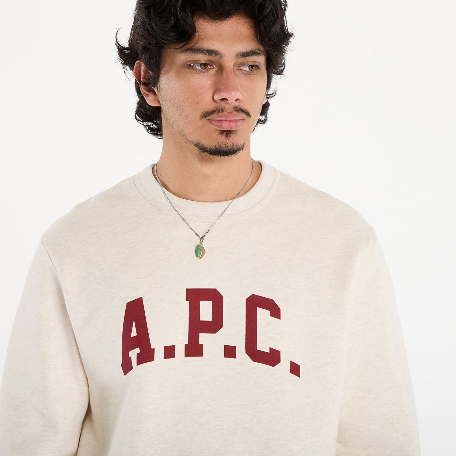 Sweatshirt A.P.C. A.P.C. Harris Sweatshirt XXL Beige | COHBR-H37012 APG, 1