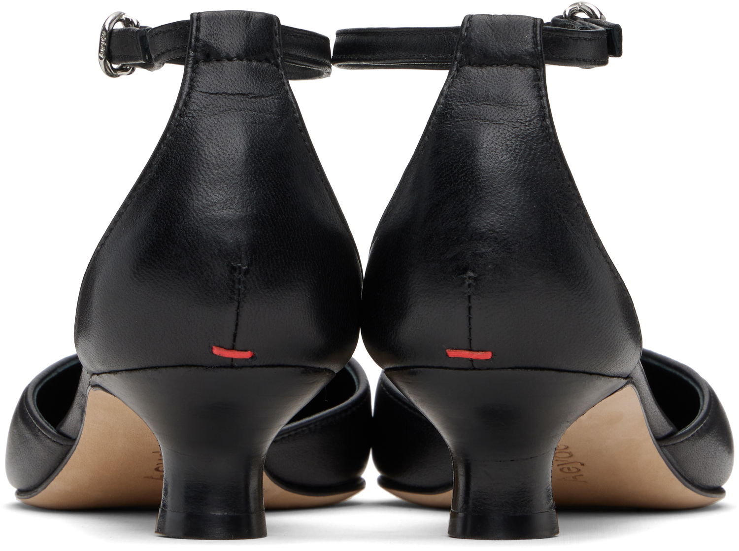 Skopleje Aeyde Aeyde Liz T-Bar Kitten Heels Sort | A11-PU0596001001-225, 1