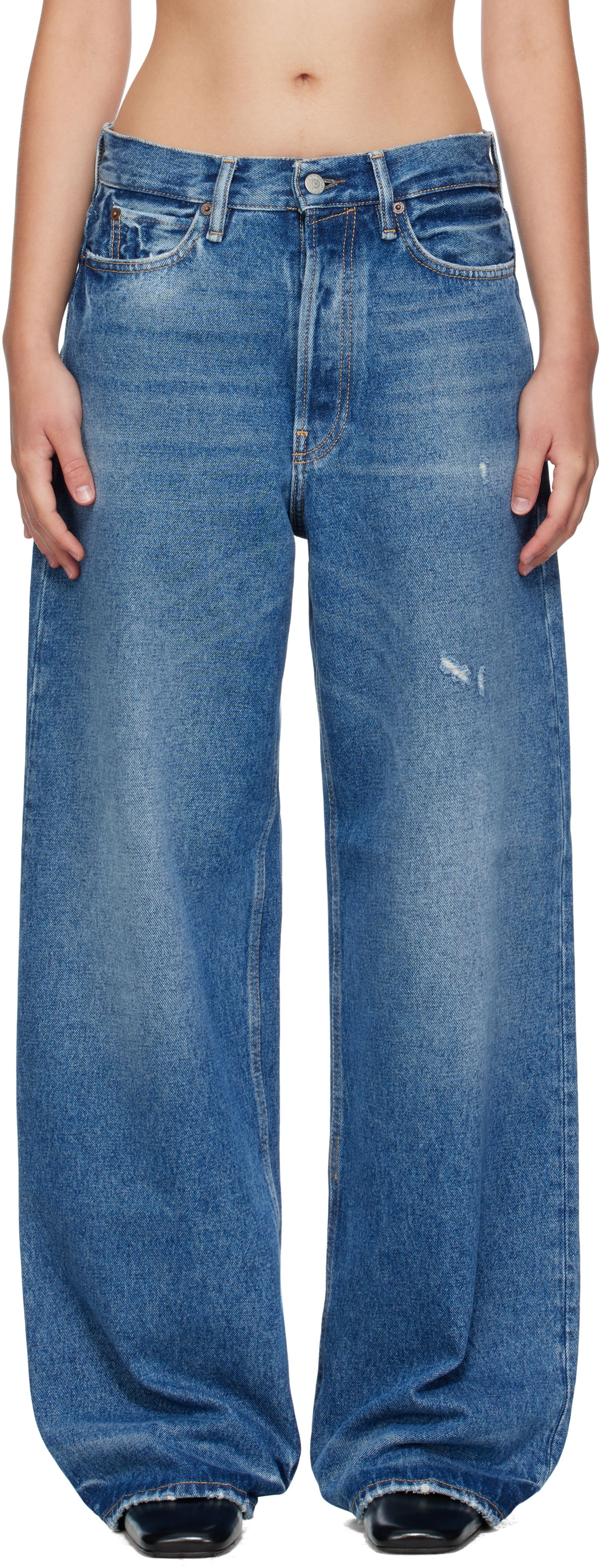 Jeans Acne Studios Acne Studios Loose-Fit 1981 Jeans Blå | C00087-, 0