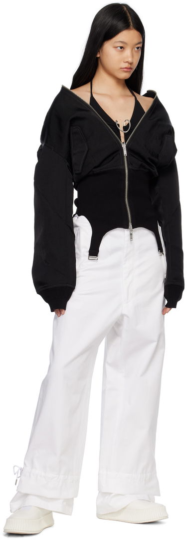Cargo bukser Dion Lee Dion Lee Eyelet Tie Trousers Hvid | A2273R22, 3