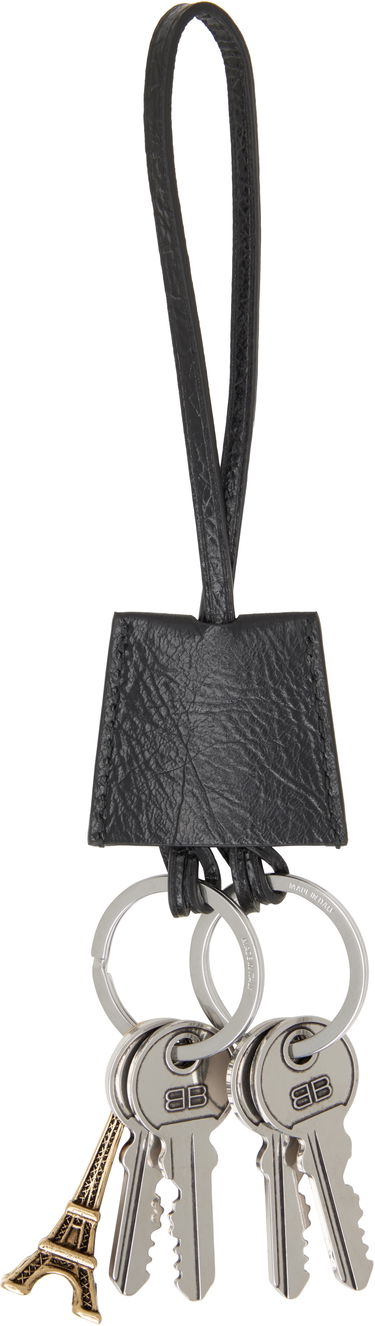 Nøgleringe Balenciaga Balenciaga 'Li City' Eiffel Keychain Sort | 795641 2AA9A, 1