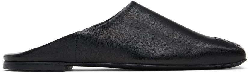 Sneakers og sko Courrèges Courrèges Heritage Leather Mules Sort | 125SCS108AG0030