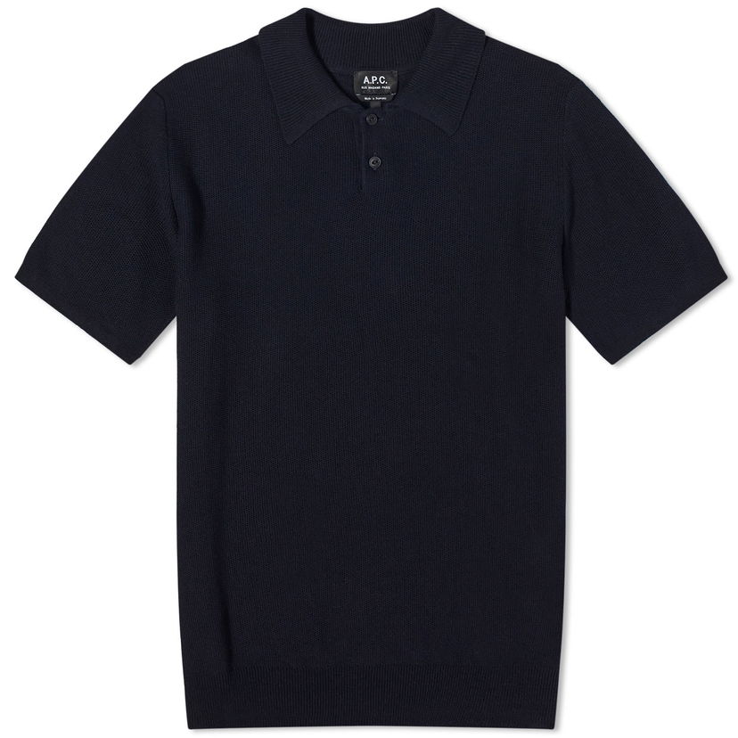 Polo skjorte A.P.C. Jay Knit Polo Tee Mørkeblå | VIAJC-H23315-IAK