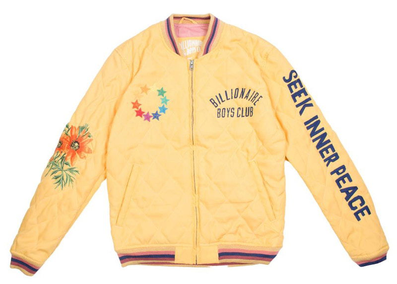 Bomberjakke BILLIONAIRE BOYS CLUB Billionaire Boys Club Inner Peace Quilted Bomber Jacket Gul | 8011401YEL