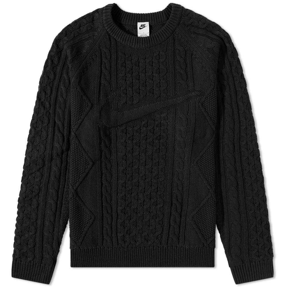 Sweater Nike Life Cable Knit Sweater Sort | DQ5176-010, 0