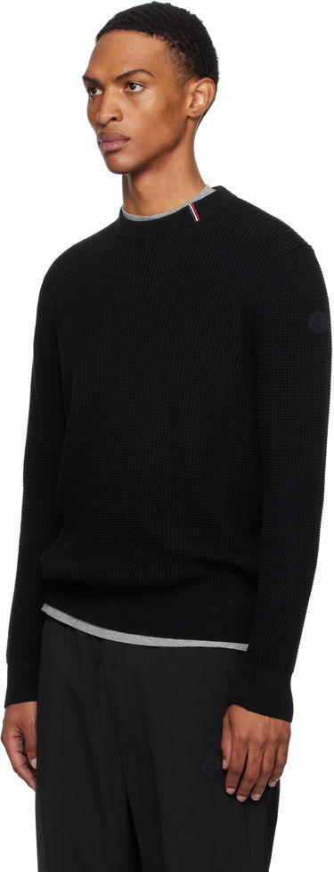 Sweater Moncler Moncler Crew Neck Sweater Sort | K20919C00011M1367, 3