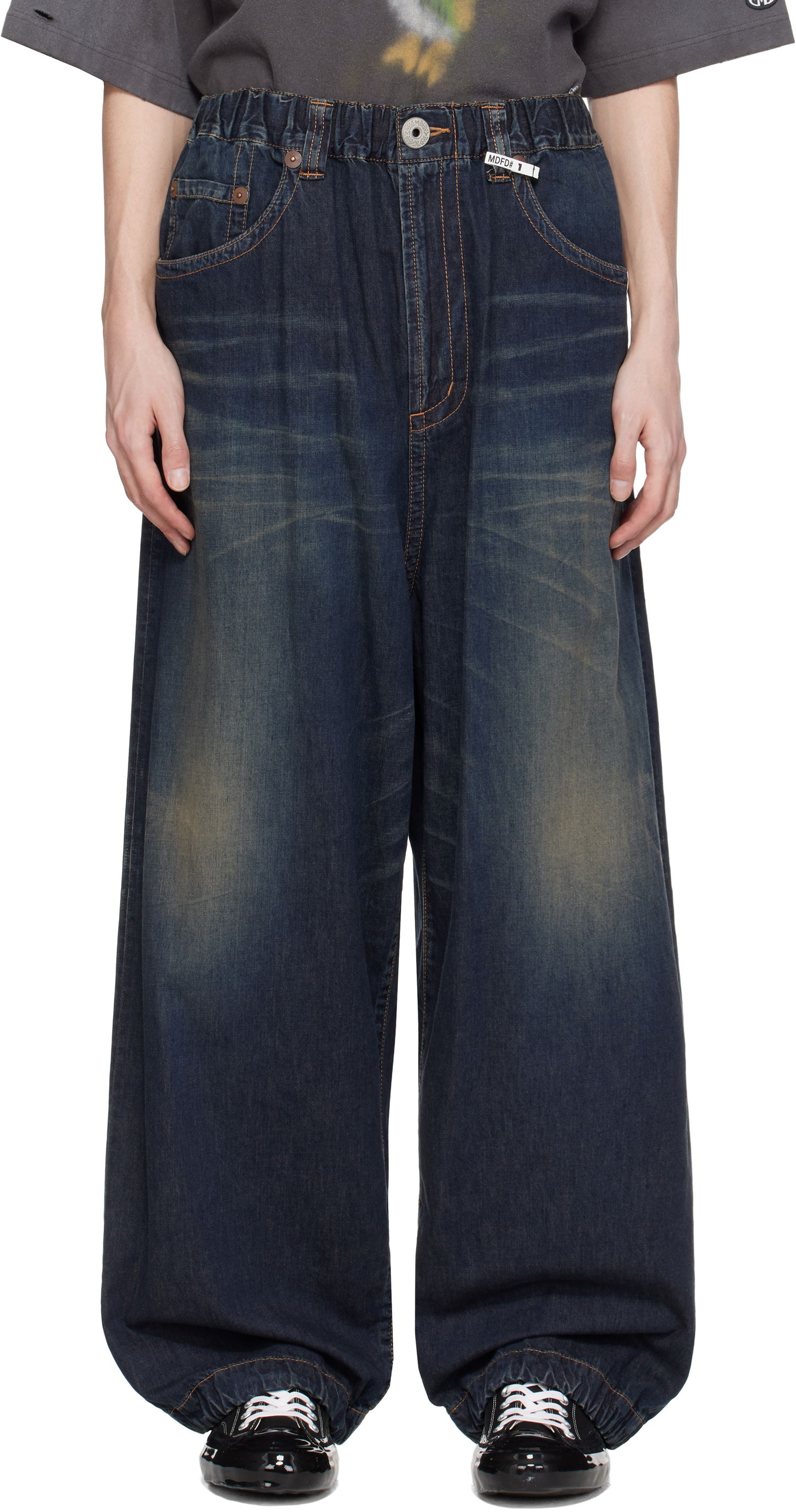 Jeans Maison MIHARA YASUHIRO MIHARA YASUHIRO Wide Leg Denim Jeans Blå | J14PT123, 0
