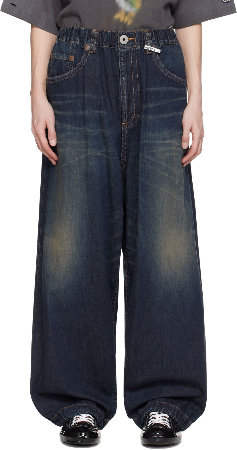 Jeans Maison MIHARA YASUHIRO MIHARA YASUHIRO Wide Leg Denim Jeans Blå | J14PT123