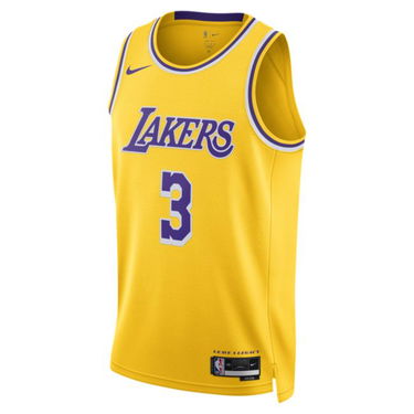 Jersey Nike Los Angeles Lakers Icon Edition 2022/23 NBA Swingman Gul | DN2009-729, 0