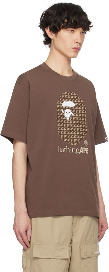 T-shirt BAPE Houndstooth Graphic T-Shirt Hvid | 001TEK801329M, 4
