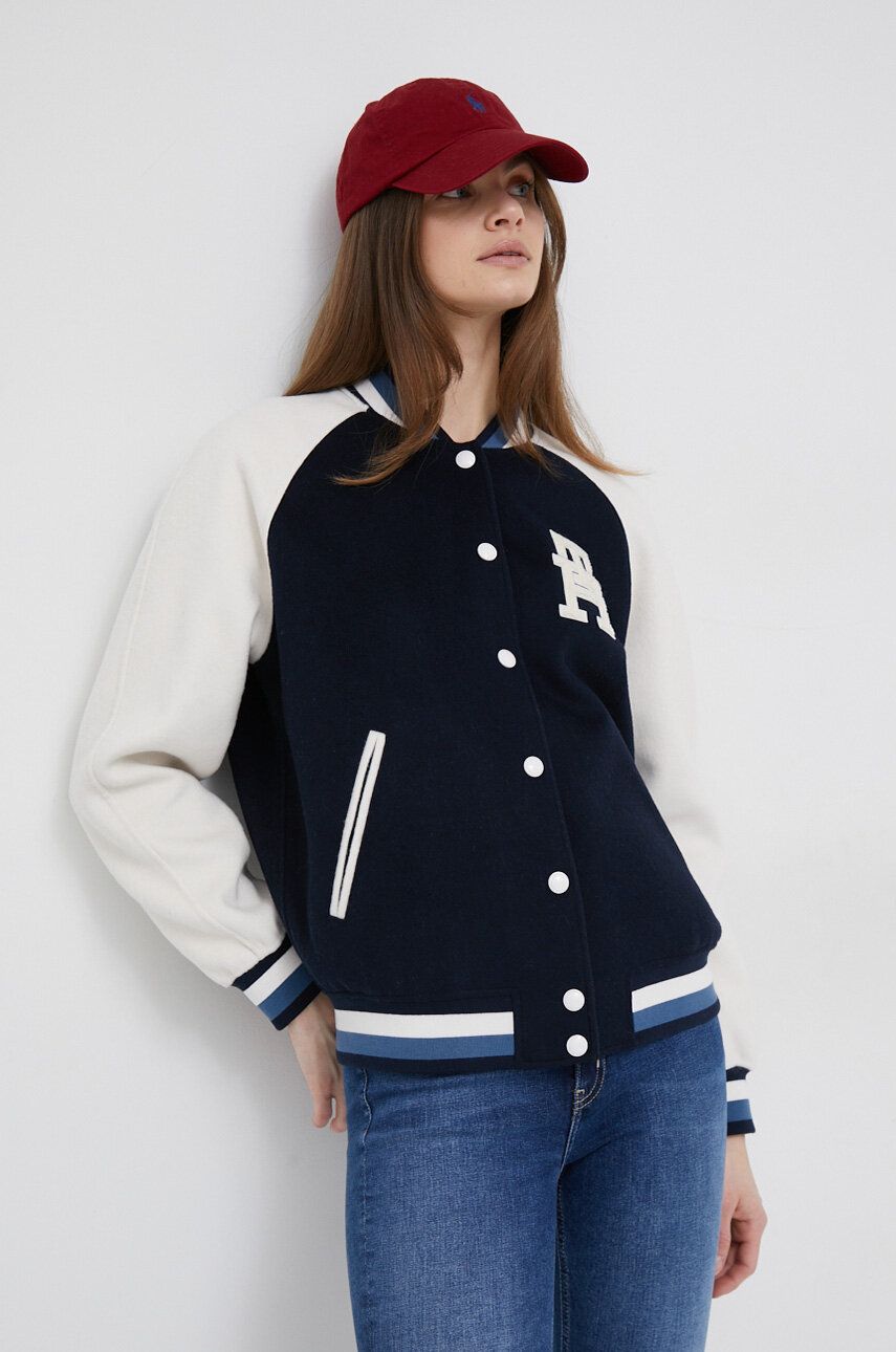 Bomberjakke Tommy Hilfiger Logo Varsity Jacket Flerfarvet | WW0WW38112.PPYX, 0