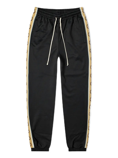 Joggingbukser Gucci Technical Jersey Taped Logo Track Pant Sort | 598858-XJBZ8-1082